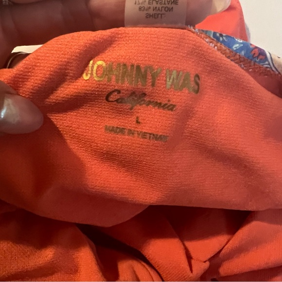 Johnny was bathing suit L orange floral - Picture 6 of 9